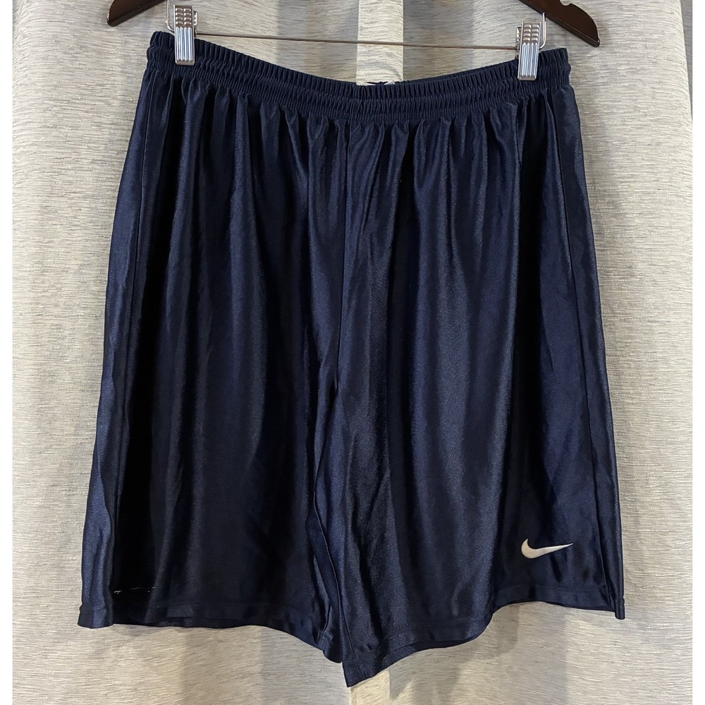 VTG Nike Shorts Mens XL Blue Basketball Shiny Dazzle Silky Y2K USA